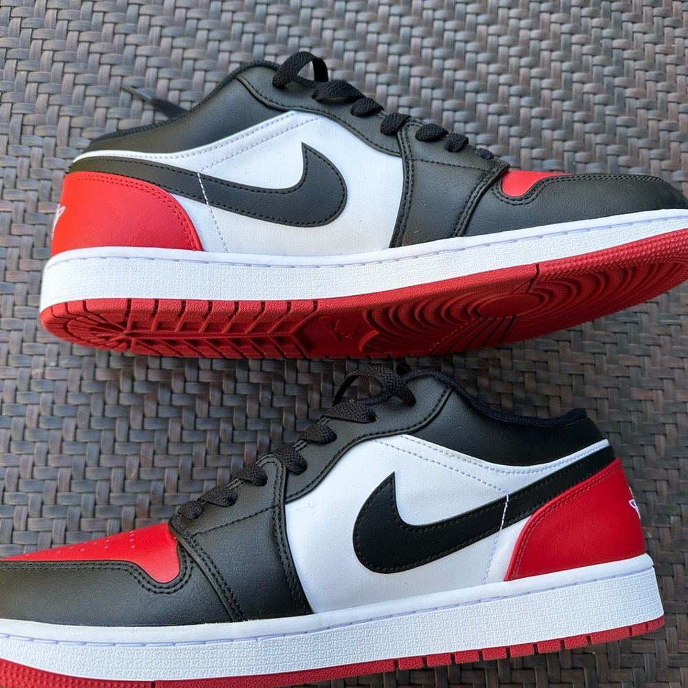 Nike Air Jordan 1 Low “Bred Toe 2.0” Men’s Sneakers size 13